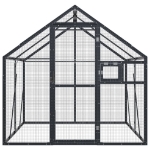 vidaXL Voliera Antracite 1,79x2x1,85 m in Alluminio