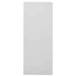 Armadio per Ufficio Grigio Chiaro 90x40x102 cm in Acciaio