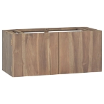 Mobile da Bagno a Parete 90x39x40 cm in Legno Massello di Teak
