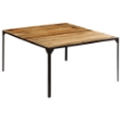 Tavolo da Pranzo 140x140x76 cm in Legno Massello di Mango