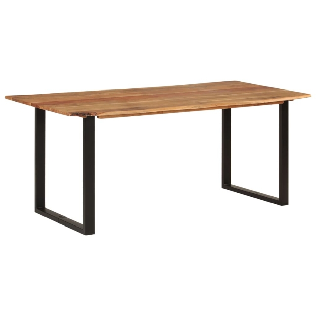 Tavolo da Pranzo 180x90x76 cm in Legno Massello di Acacia