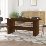 Tavolo da Pranzo Rovere Marrone 180x90x76 cm Legno Multistrato