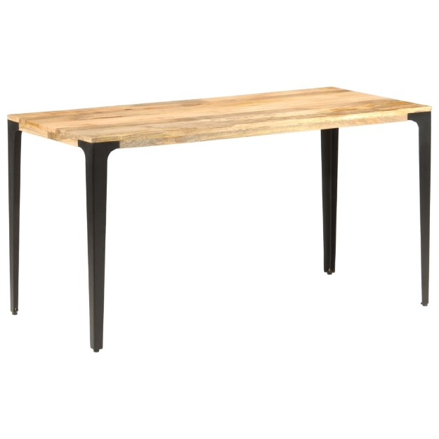 Tavolo da Pranzo 140x70x76 cm in Legno Massello di Mango