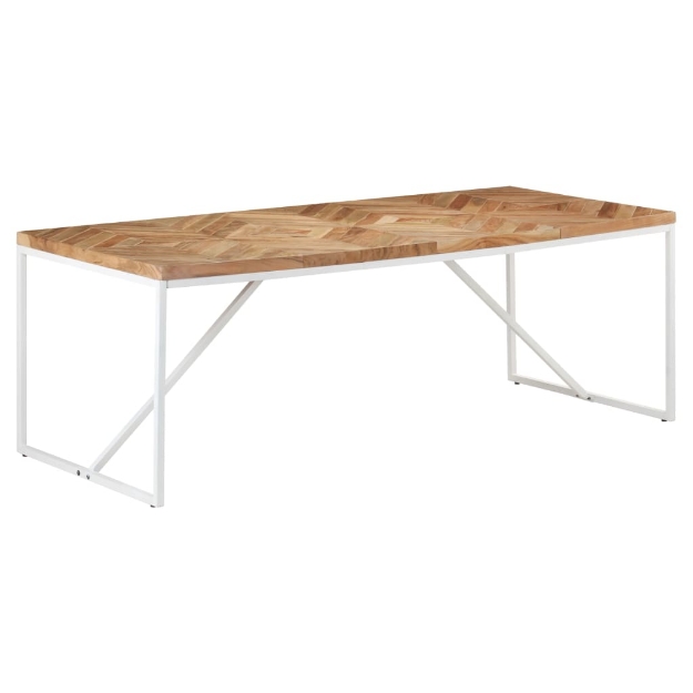 Tavolo da Pranzo 200x90x76 cm Legno Massello di Acacia e Mango