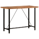 Tavolino da Bar 150x70x107 cm Legno Massello di Acacia e Ferro