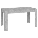 Tavolo da Pranzo Grigio Cemento 140x74,5x76cm Legno Multistrato