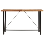 Tavolino da Bar 180x70x107 cm Legno Massello di Acacia e Ferro