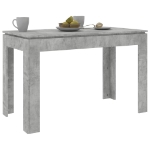 Tavolo da Pranzo Grigio Cemento 120x60x76 cm Legno Multistrato