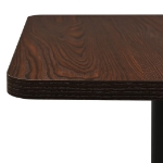 Tavolo da Bistrot Cenere Scuro 60x60x107 cm