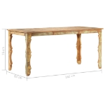 Tavolo da Pranzo 160x80x76 cm in Legno Massello di Recupero