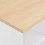Tavolo da Bar Bianco e Rovere Sonoma 60x60x110 cm