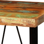 Tavolino da Bar in Legno Massello di Recupero 60x60x107 cm