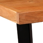 Tavolino da Bar in Legno Massello di Acacia 60x60x107 cm