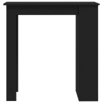 Tavolino da Bar con Ripiani Nero 102x50x103,5 cm in Truciolato