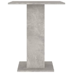 Tavolo da Bistrot Grigio Cemento 60x60x75 cm Legno Multistrato