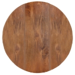 Tavolo da Pranzo Rotondo 110x76 cm in Legno Massello di Mango
