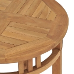 Tavolino da Bistrot Ø60x60 cm in Massello di Teak