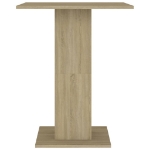 Tavolo da Bistrot Rovere Sonoma 60x60x75 cm Legno Multistrato