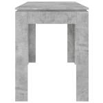 Tavolo da Pranzo Grigio Cemento 120x60x76 cm Legno Multistrato