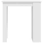Tavolino da Bar con Mensole Bianco 102x50x103,5 cm Truciolato