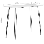 Tavolo da Bar Bianco 120x60x105 cm