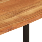 Tavolo da Pranzo 180x90x76 cm in Legno Massello di Acacia