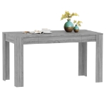 Tavolo da Pranzo Grigio Sonoma 140x74,5x76 cm Legno Multistrato