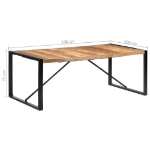 Tavolo da Pranzo 200x100x75 cm Legno Massello Finitura Sheesham