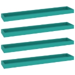 Mensole Loggia 4 pz Blu 80x15x4 cm in MDF