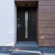 Porta Ingresso Antracite 90x200 cm in Alluminio