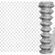Recinzione in Rete in Acciaio Zincato 15x1,5 m Argento