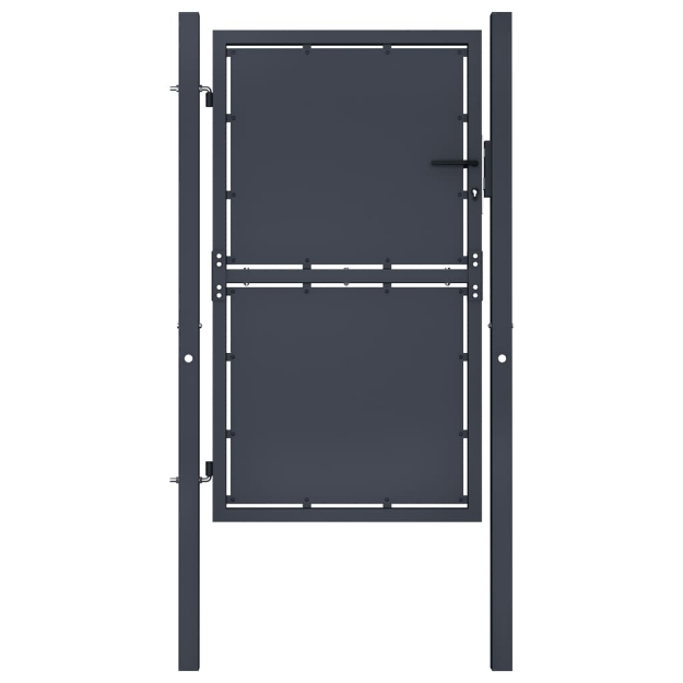 Cancello per Giardino in Acciaio 100x150 cm Antracite