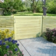 Cancello da Giardino in Legno di Pino Impregnato 75x100 cm