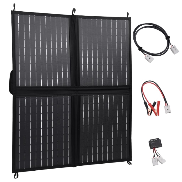 Pannello Solare Carica Batteria Pieghevole 80W 12V