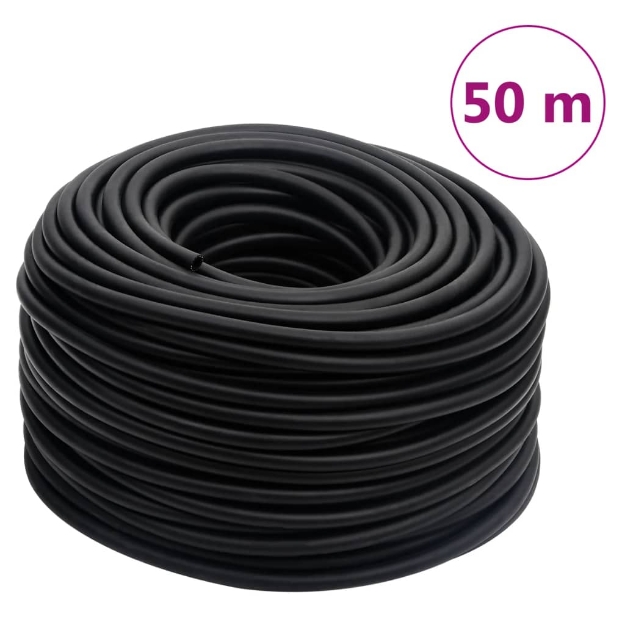 Tubo Aria Ibrido Nero 0,6" 50 m in Gomma e PVC