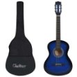 Chitarra Classica per Principianti con Custodia Blu 3/4 36"