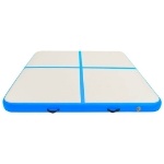 Tappetino Ginnastica Gonfiabile con Pompa 200x200x10 cm PVC Blu