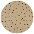 Tappeto Lavorato a Mano in Juta con Stampa a Triangoli 150 cm