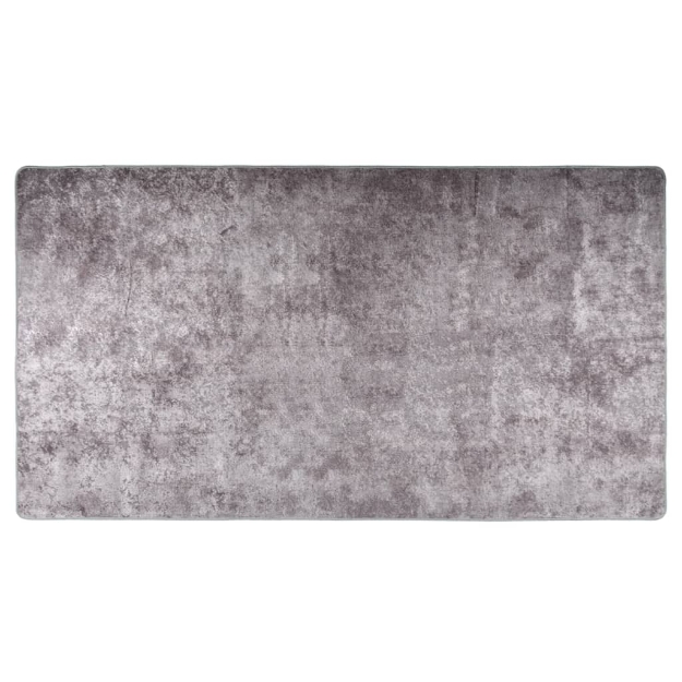 Tappeto Lavabile 190x300 cm Grigio Antiscivolo