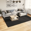 Tappeto a Pelo Corto HUARTE Morbido e Lavabile Nero 200x280cm
