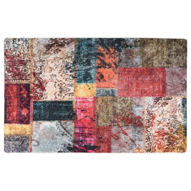 Tappeto Lavabile Patchwork 160x230 cm Multicolore Antiscivolo