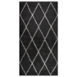 Tappeto Shaggy a Pelo Alto Crema e Antracite 80x150 cm