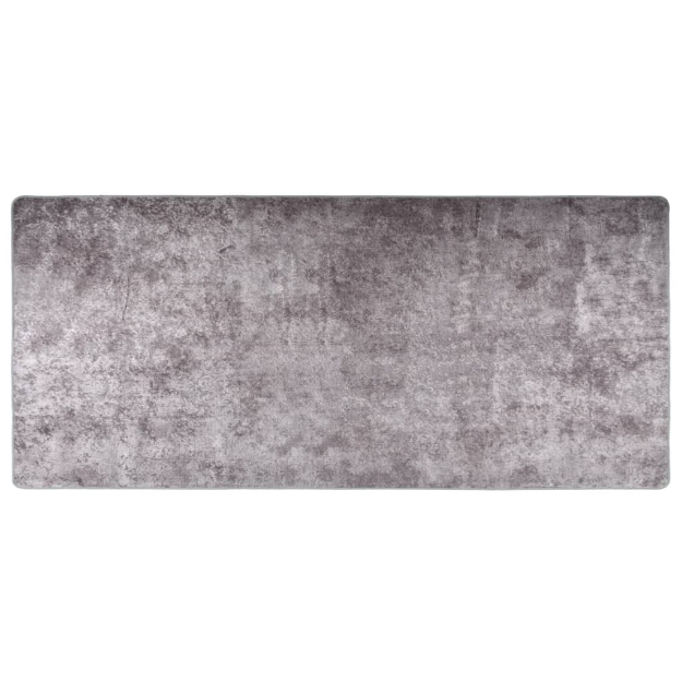 Tappeto Lavabile 80x300 cm Grigio Antiscivolo