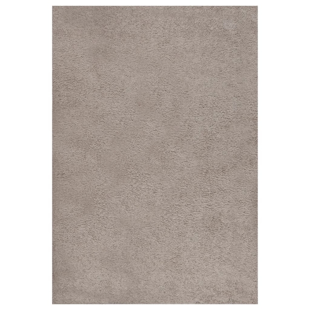 Tappeto Shaggy a Pelo Alto Beige 160x230 cm