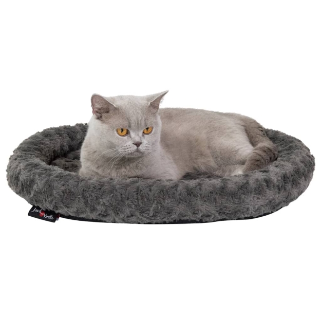 Jack and Vanilla Cuccia per Animali Softy S 55x45x7 cm Grigio Rosato