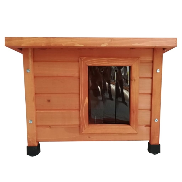 @Pet Casetta per Gatti da Esterno XL 68,5x54x51,5 cm Legno Marrone