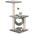 Albero per Gatti con Tiragraffi in Sisal 65 cm Grigio