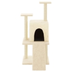 Albero per Gatti con Tiragraffi in Sisal Crema 110 cm