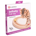 FLAMINGO Giocattolo Tiragraffi per Gatti Infinity 29x29x2,5cm Naturale