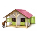 Kids Globe Stalle con 2 Box e 1 Officina 1:24 610168